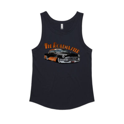 1956 Roadmaster - Black & Orange - Women's Sunday Singlet Thumbnail