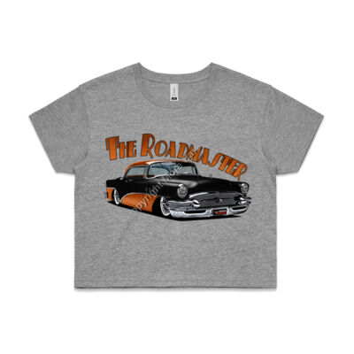 1956 Roadmaster - Black & Orange - AS Colour CROP TEE - 4062 Thumbnail