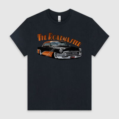 1956 Roadmaster - Black & Orange - HeavyCotton™ Tee Thumbnail