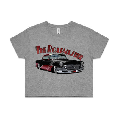 1956 Roadmaster - Black & Maroon - AS Colour CROP TEE - 4062 Thumbnail