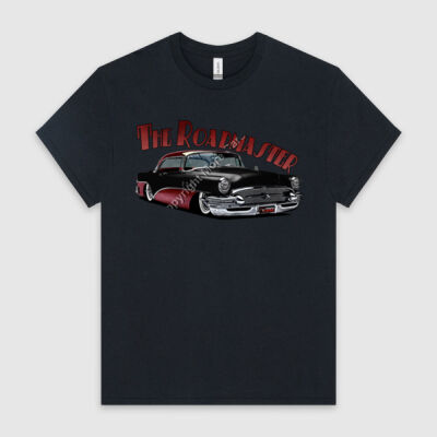1956 Roadmaster - Black & Maroon - HeavyCotton™ Tee Thumbnail