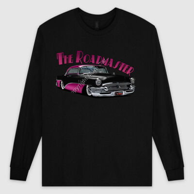 1956 Roadmaster - Black & Pink - Ultra Cotton Mens Longsleeve Tee Thumbnail