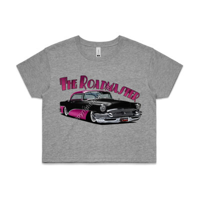 1956 Roadmaster - Black & Pink - AS Colour CROP TEE - 4062 Thumbnail