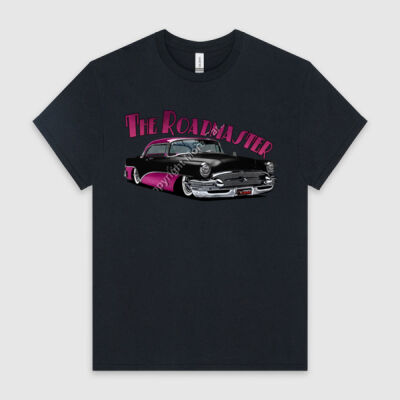 1956 Roadmaster - Black & Pink - HeavyCotton™ Tee Thumbnail