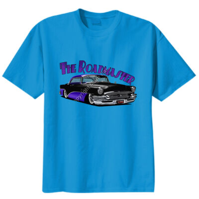 1956 Roadmaster - Black & Purple - Unisex Modern Fit Tee Thumbnail