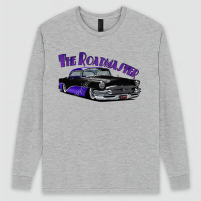 1956 Roadmaster - Black & Purple - Ultra Cotton Mens Longsleeve Tee Thumbnail
