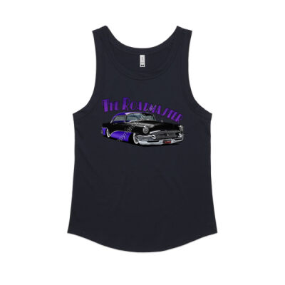 1956 Roadmaster - Black & Purple - Women's Sunday Singlet Thumbnail