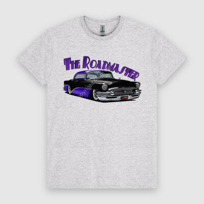 1956 Roadmaster - Black & Purple - HeavyCotton™ Tee Thumbnail