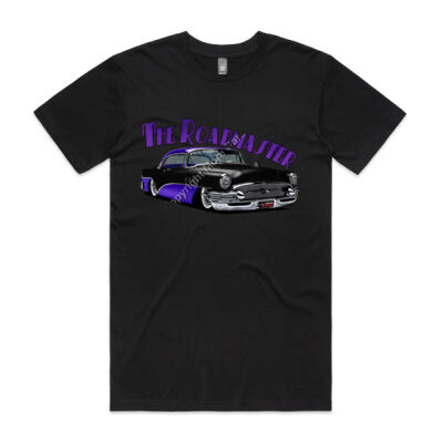 1956 Roadmaster - Black & Purple - Mens Staple Tee Thumbnail