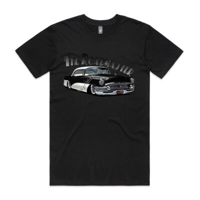 1956 Roadmaster - Black & White - Mens Staple Tee Thumbnail