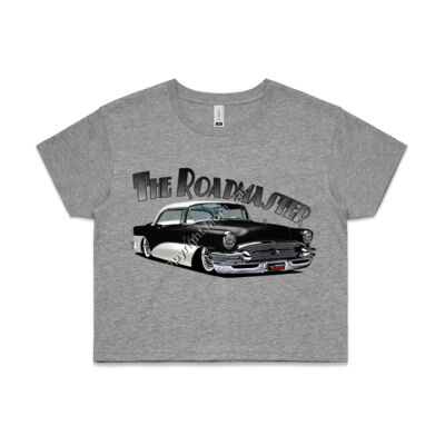 1956 Roadmaster - Black & White - AS Colour CROP TEE - 4062 Thumbnail