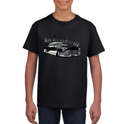 1956 Roadmaster - Black & White - Youth Crew Neck Tee (Same Day) Thumbnail