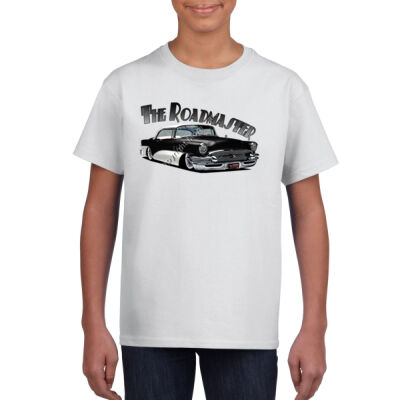 1956 Roadmaster - Black & White - Gildan Youth Unisex T Shirt Thumbnail