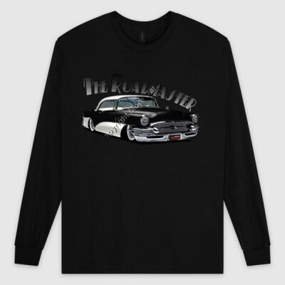 1956 Roadmaster - Black & White - Ultra Cotton Mens Longsleeve Tee Thumbnail