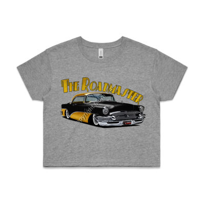 1956 Roadmaster - Black & Yellow - AS Colour CROP TEE - 4062 Thumbnail