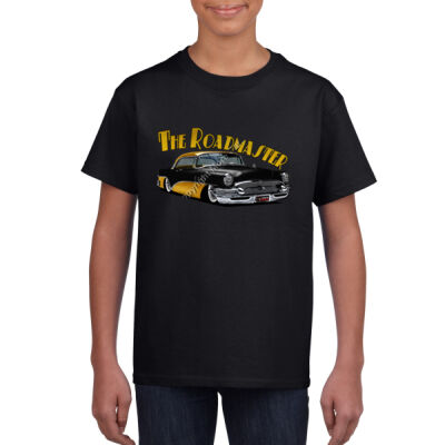 1956 Roadmaster - Black & Yellow - Youth Crew Neck Tee (Same Day) Thumbnail