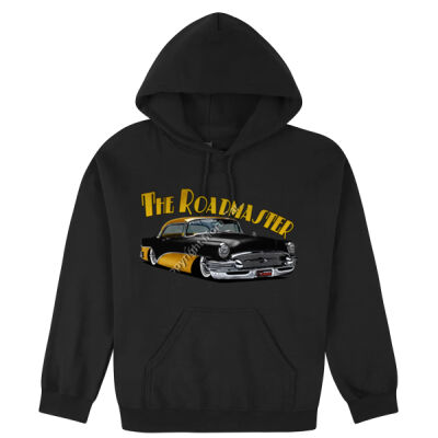 1956 Roadmaster - Black & Yellow - Hooded Sweatshirt Thumbnail