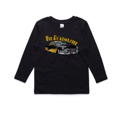 1956 Roadmaster - Black & Yellow - AS Colour Kids Longsleeve Tee Thumbnail