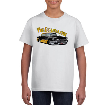 1956 Roadmaster - Black & Yellow - Gildan Youth Unisex T Shirt Thumbnail