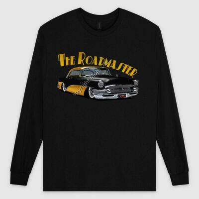 1956 Roadmaster - Black & Yellow - Ultra Cotton Mens Longsleeve Tee Thumbnail