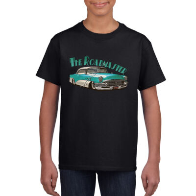1956 Roadmaster - Aqua & White - Youth Crew Neck Tee (Same Day) Thumbnail