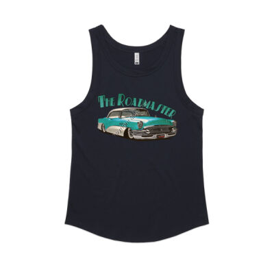 1956 Roadmaster - Aqua & White - Women's Sunday Singlet Thumbnail