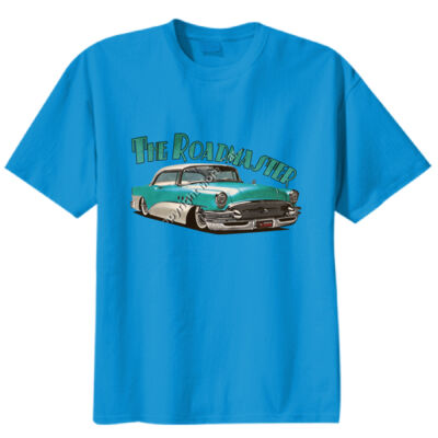 1956 Roadmaster - Aqua & White - Unisex Modern Fit Tee Thumbnail