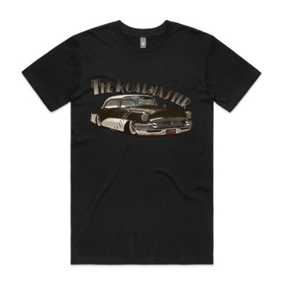 1956 Roadmaster - Black & White - Mens Staple Tee Thumbnail