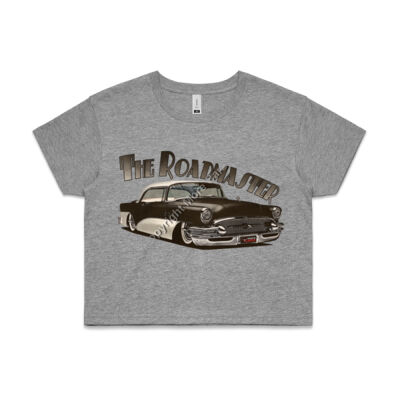 1956 Roadmaster - Black & White - AS Colour CROP TEE - 4062 Thumbnail