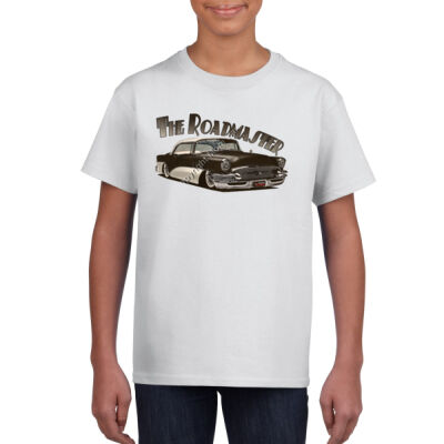 1956 Roadmaster - Black & White - Gildan Youth Unisex T Shirt Thumbnail