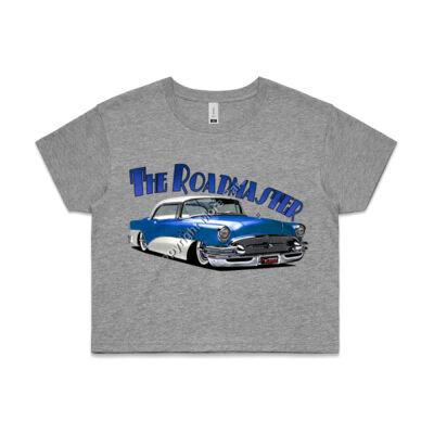 1956 Roadmaster - Blue & White - AS Colour CROP TEE - 4062 Thumbnail