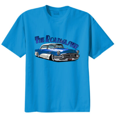 1956 Roadmaster - Blue & White - Unisex Modern Fit Tee Thumbnail