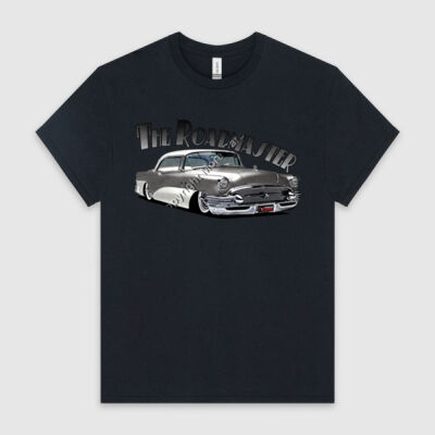 1956 Roadmaster - Charcoal & White - HeavyCotton™ Tee Thumbnail