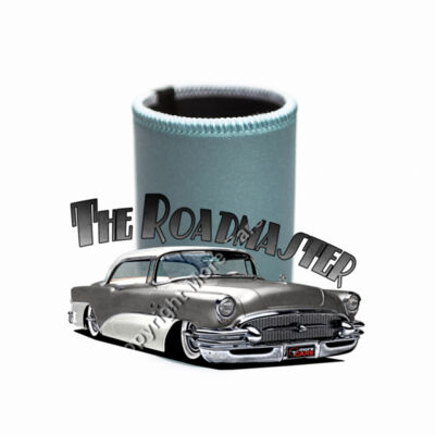 1956 Roadmaster - Charcoal & White - Stubby Coolers with Base Thumbnail