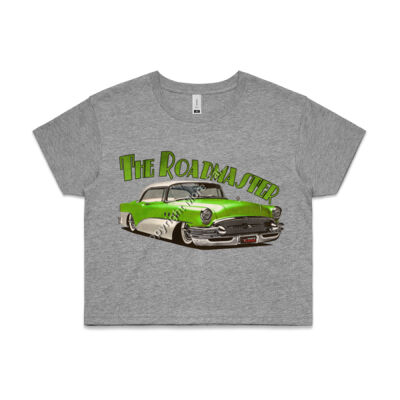 1956 Roadmaster - Green & White - AS Colour CROP TEE - 4062 Thumbnail