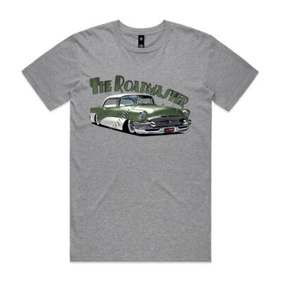 1956 Roadmaster - Khaki & White - Mens Staple Tee Thumbnail