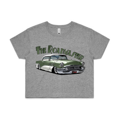 1956 Roadmaster - Khaki & White - AS Colour CROP TEE - 4062 Thumbnail