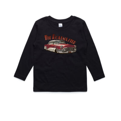 1956 Roadmaster - Maroon & White - AS Colour Kids Longsleeve Tee Thumbnail