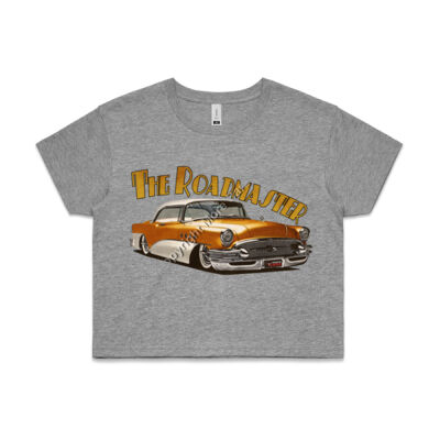 1956 Roadmaster - Orange & White - AS Colour CROP TEE - 4062 Thumbnail