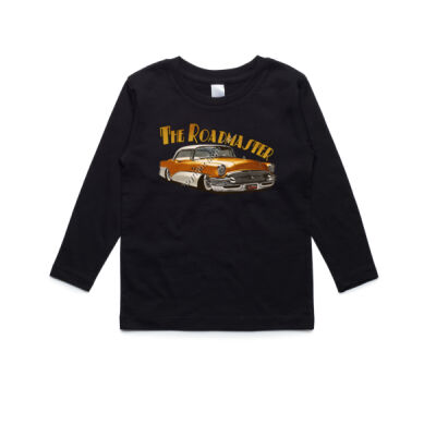 1956 Roadmaster - Orange & White - AS Colour Kids Longsleeve Tee Thumbnail