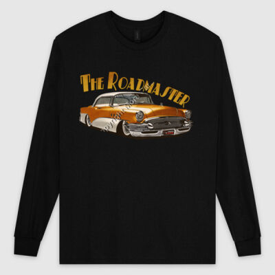 1956 Roadmaster - Orange & White - Ultra Cotton Mens Longsleeve Tee Thumbnail