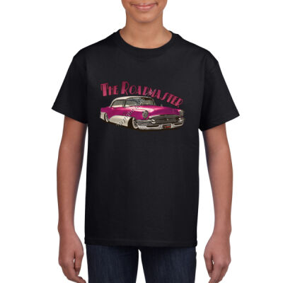 1956 Roadmaster - Pink & White - Youth Crew Neck Tee (Same Day) Thumbnail