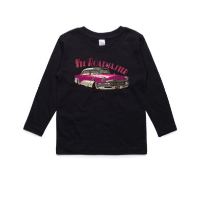 1956 Roadmaster - Pink & White - AS Colour Kids Longsleeve Tee Thumbnail