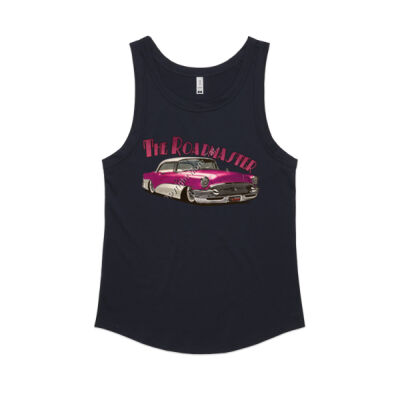 1956 Roadmaster - Pink & White - Women's Sunday Singlet Thumbnail