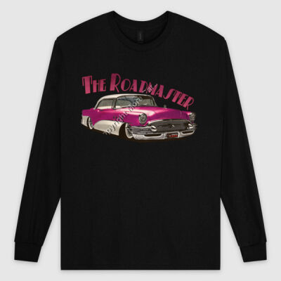 1956 Roadmaster - Pink & White - Ultra Cotton Mens Longsleeve Tee Thumbnail