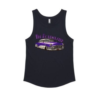 1956 Roadmaster - Purple & White - Women's Sunday Singlet Thumbnail