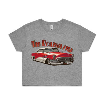 1956 Roadmaster - Red & White - AS Colour CROP TEE - 4062 Thumbnail
