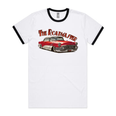 1956 Roadmaster - Red & White - Mens Ringer Tee Thumbnail
