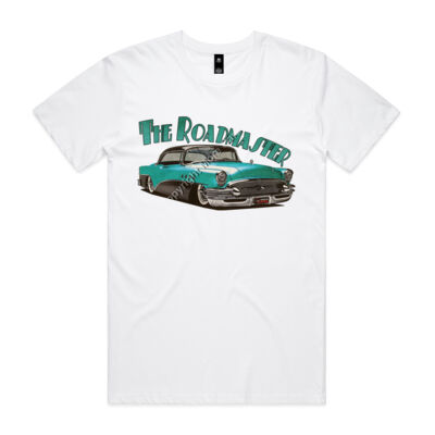 1956 Roadmaster - Aqua & Black - Mens Staple Tee Thumbnail
