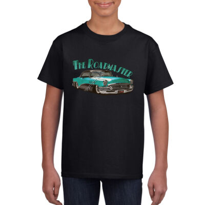 1956 Roadmaster - Aqua & Black - Youth Crew Neck Tee (Same Day) Thumbnail